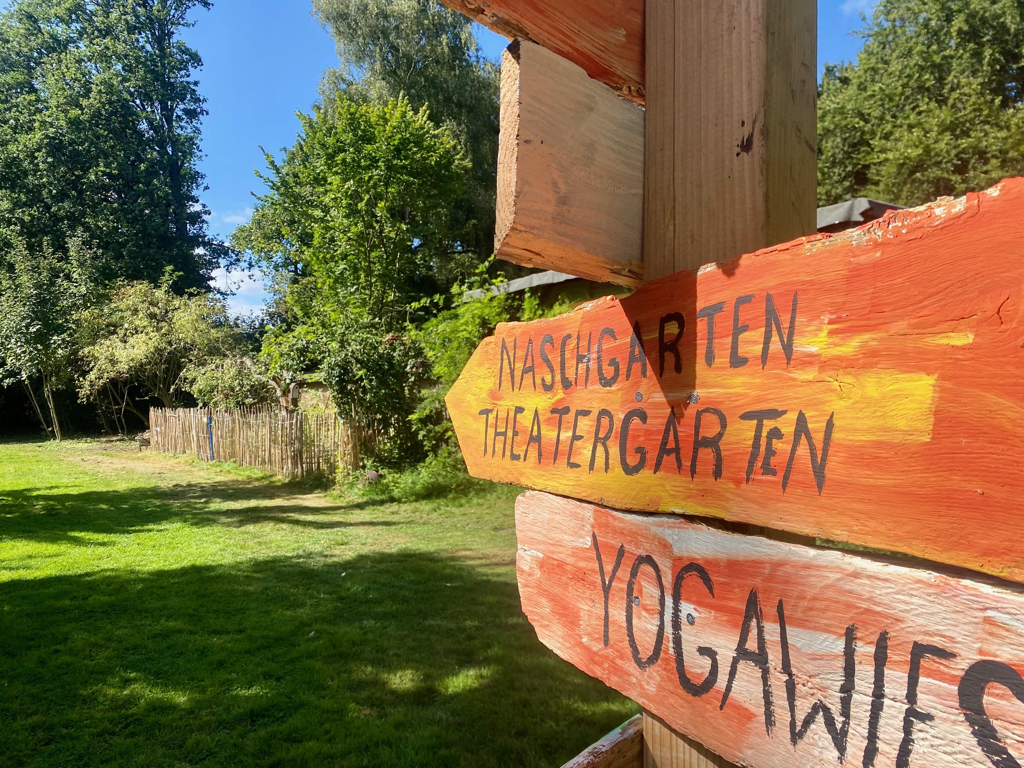 Theatergarten – Wegweiser